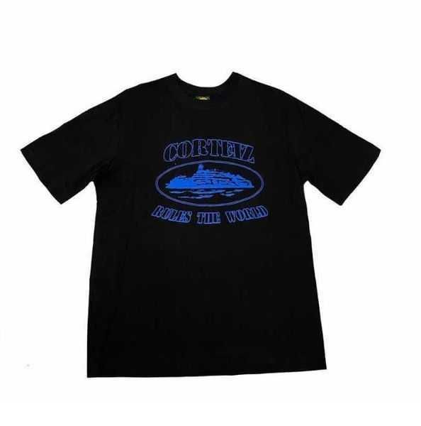 

23ss designer t shirt corteiz american street hip hop letter print short sleeve t-shirt men's fashion brand summer loose round neck hal, White;black