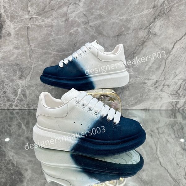 

new designer casual shoes classic do-old dirty shoes mid double height bottom trainers leather glitter golden quality2023, Black
