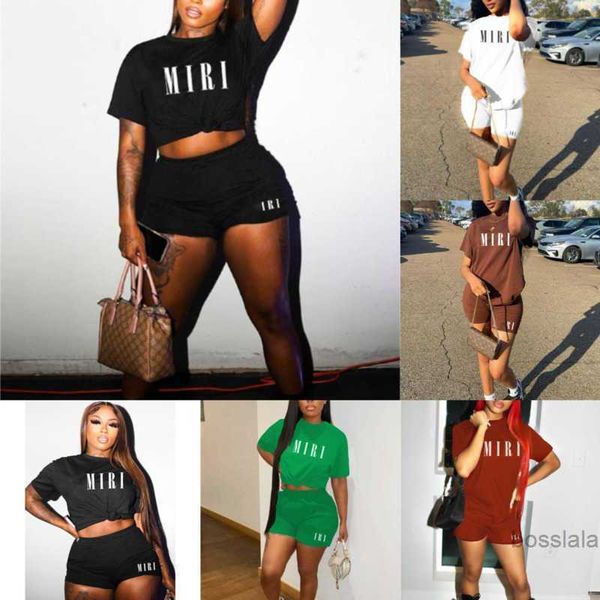

plus size 3xl 4xl casual designer tracksuit for women 2023 summer fashion female printed round neck short sleeve shorts two piece set, Gray