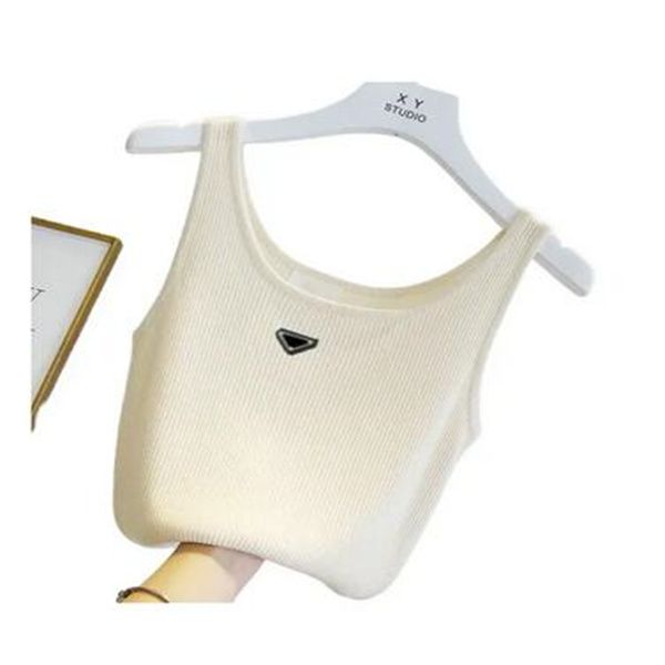 

fsda summer 2023-8 white women crop embroidery off shoulder black tank casual sleeveless backless shirts, White;black