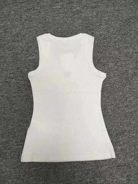 

women's tanks camis summer sporty fitness tank women streetwear fashion classic vest woman knitted female y2k 230510, White