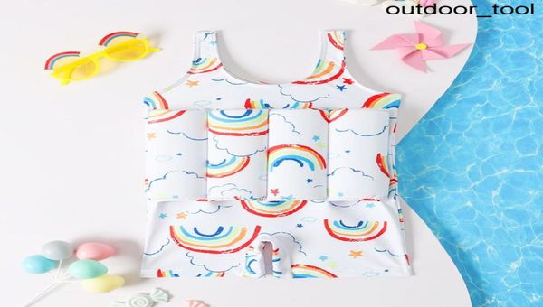 

2022 new baby039s swimsuit children039s buoyancy swimsuit girls siamese children baby cute toddler swimming equipment6485990