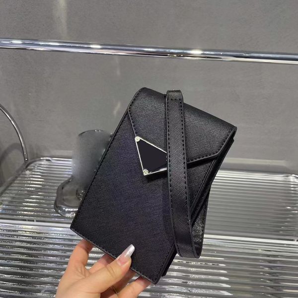 

prade designer bags rectangle shoulder bag crossbody bags genuine leather womens purses and handbags solid color 12*18*4cm