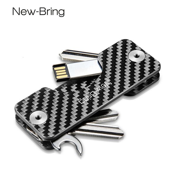 

bag organizer bring smart key holder chain car wallets ring collector housekeeper carbon fiber g2 diy edc pocket 230509, Blue;pink