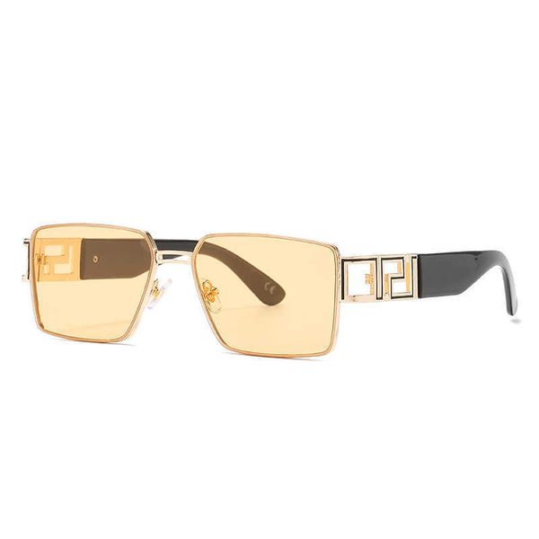 

new metal box sunglasses for men and women fashion trend sunglasses street p shading 5088, White;black