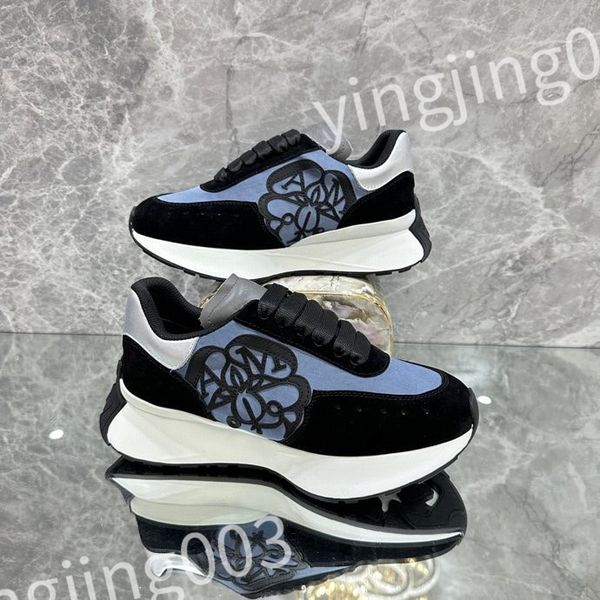 

2023 new luxury men's and women's fashion flat shoes women's travel white shoes men's training shoes couple's same, Black