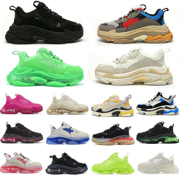 

triple s shoes mens womens plate-forme oversized athletic shoe luxury trainers fashion sneakers outdoor jogging walking