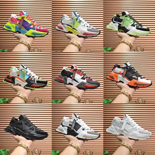 

with box casual shoes female male designer daymaster ns1 panel space calf leather suede dna modern reflective leather fashion coach shoe dwo, Black