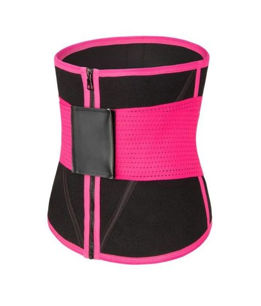 

waist support 1pcs women trainer workout corset absorb sweat fitness gym compression tummy control belt slimming sports girdle1114246, Black;gray