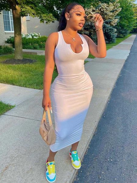 

party dresses sifreyr ribbed v neck tank long dress women solid sleeveless bodycon maxi dress streetwear party club outfits slim sundress y2, White;black