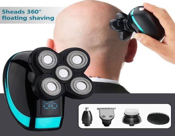 

electric shavers shaver for men beard hair trimmer razor 5d floating five blade heads nose lcd display 2211144845505