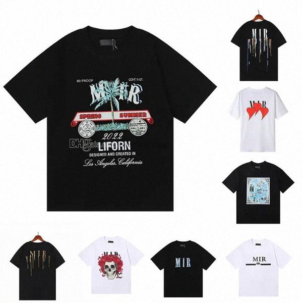

23ss limited edition designer t shirt couples tees street wear summer fashion shirt splash-ink letter print design couple short sleeves, White;black