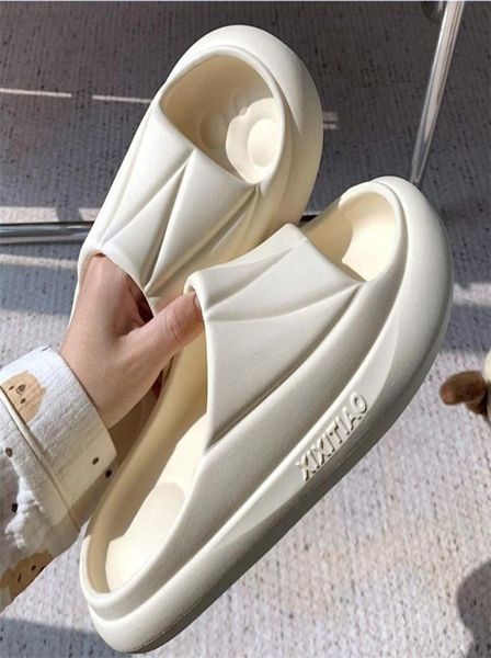 

slippers women men summer slippers home sandals beach slides flip flops high heels thick soled boys girls bathroom house shoes zap2108678, Black