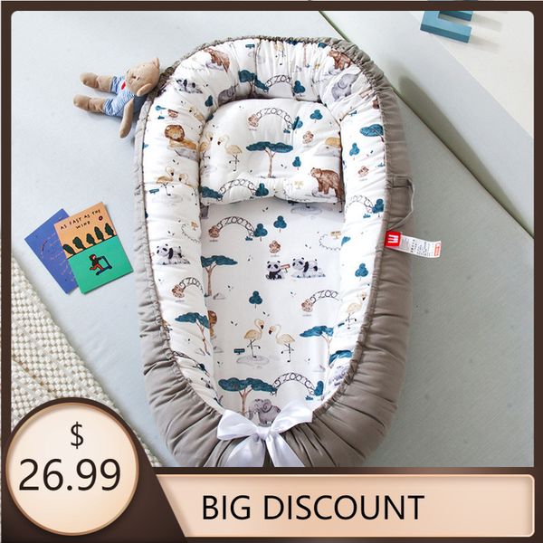 

bassinets cradles portable baby nest playpen bed cradle born crib cushion bassinet stroller fence with bag travel 230510