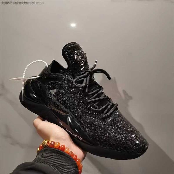 

designer shoes running shoes sports sneakers men y3 kaiwa chunky y3 kaiwa chunky training casual, Black