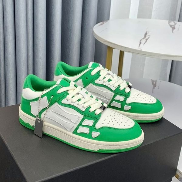 

casual shoes designer skelet bones runner low skel skeleton shoes skeletons men sports women retro sneakers black white leather lace up trai