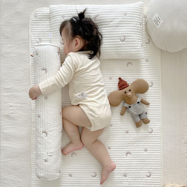 

bedding sets korean baby cot crib quilted sheet cotton bear bunny star moon embroidery kids infant sheets bed cover bedding make custom size