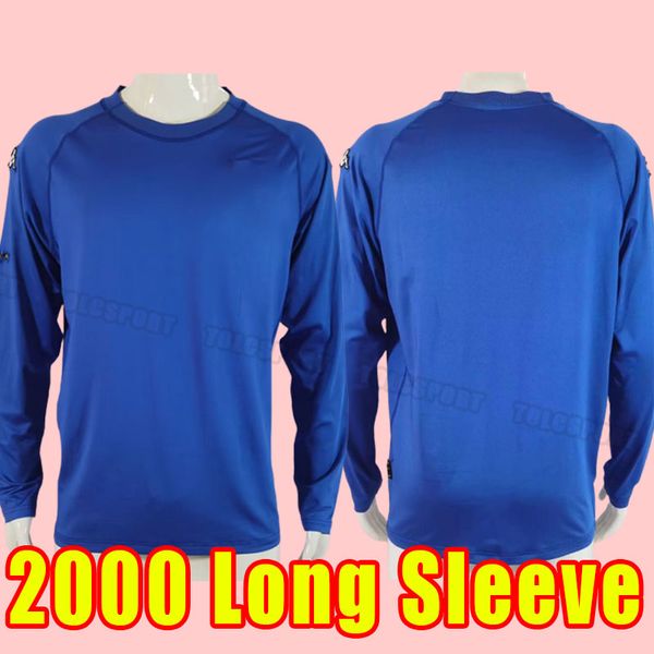 

long sleeve 2000 retro baggio maldini retro soccer jerseys football shirt rossi schillaci totti del piero pirlo inzaghi buffon italys cannav, Black;yellow
