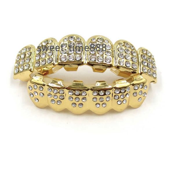 

jialin body jewelry full diamond teeth gold plated teeth grillz, Silver