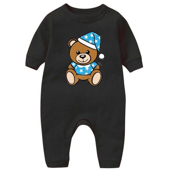 

newborn baby rompers girls and boy long sleeve spring cotton clothes brand letter print infant romper children ourfits, Blue