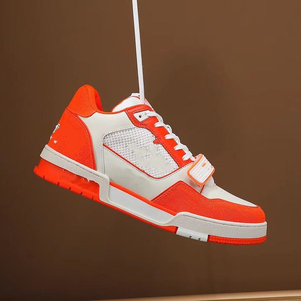 

2023 new luxury shoes men's basketball shoes leather women's travel white shoes fashionable couple 0502, Black