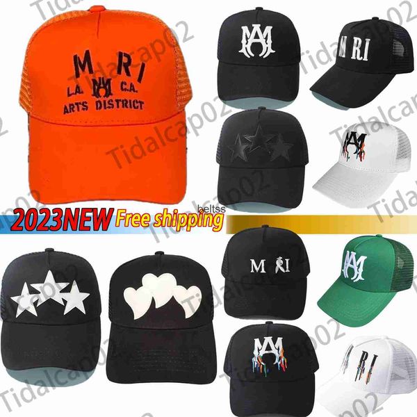 

latest style amirs trucker hat ball caps luxury designers hat fashion trucker caps embroidery letters, Blue;gray