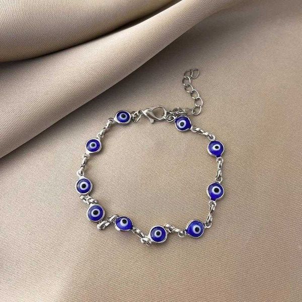 

selling devil eye bracelet evil blue wholesale ornament, Golden;silver