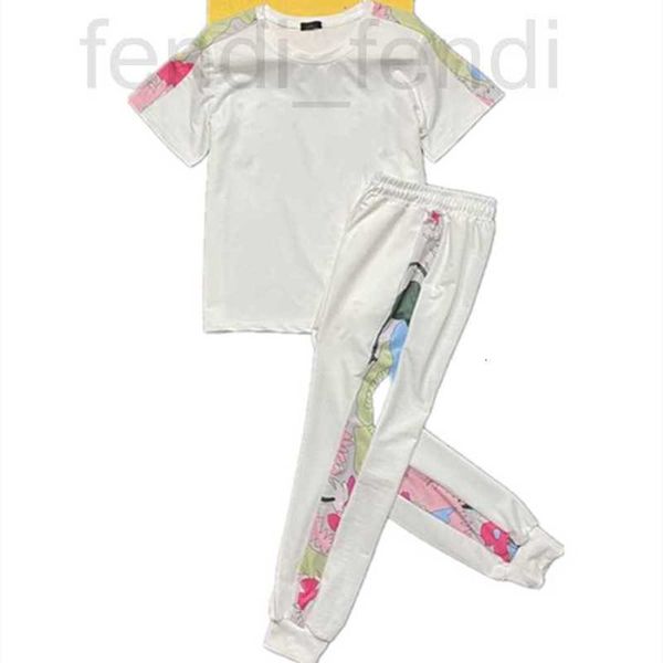 

women's tracksuits luxuriousdesigner summer 2 pcs sports luxury short sleeve sweatshirts joggers suits running set workout spring joggi, Gray