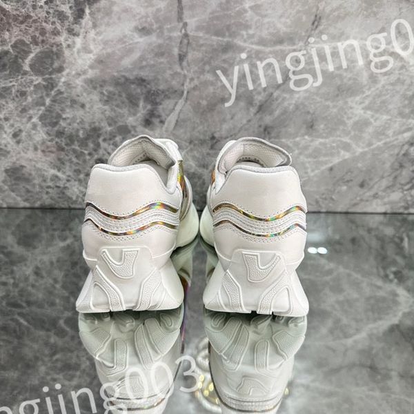 

2023 new designer woman's shoe leather lace up men fashion platform sneakers white black mens womens casual shoes chaussures
