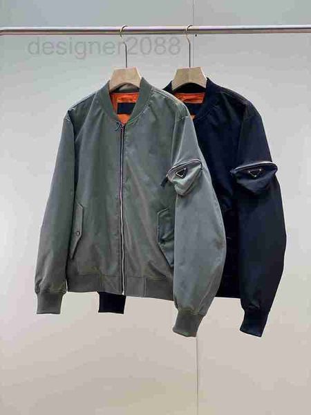 

men's jackets designer jacket men classic luxury male hoodie waterproof high-quality embroidery arm pocket decoration oversized hoodies, Black;brown