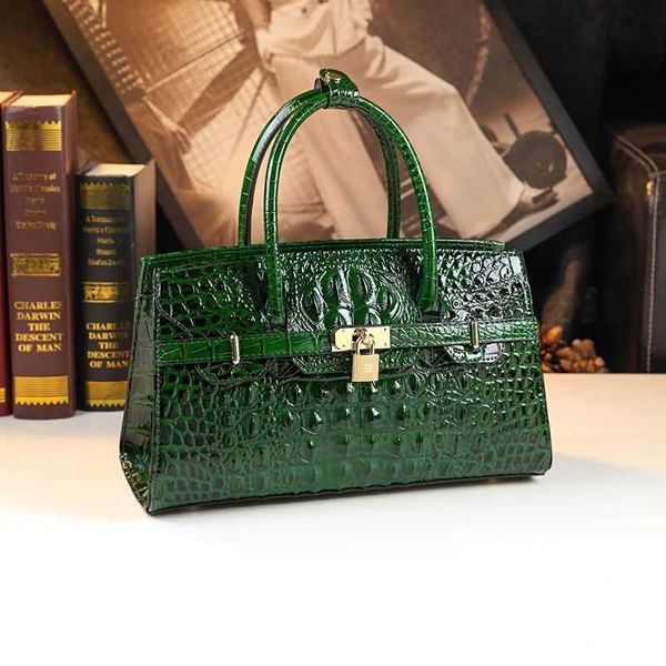 

designer bag tote bag handbag crossbody bags single shoulder bag light luxury crocodile pattern womens bag genuine versatile horizontal bag