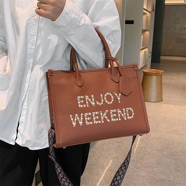 

18% off 2023 fashion handbag hebei baigou tote new printed letter handbag large capacity trendy crossbody bag