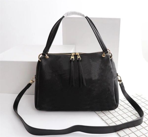 

m43719 ponthieu pm women designer bag genuine grained cowhide leather embossed purse tote crossbody handbag shoulerbag