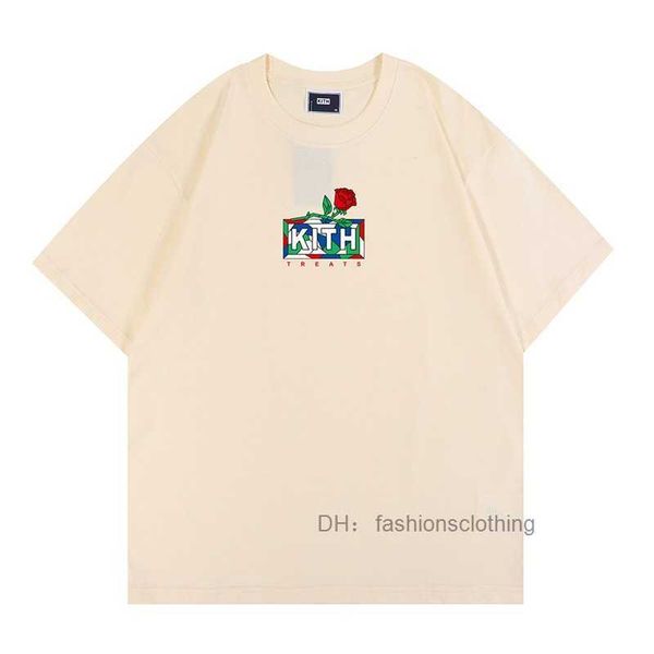 

kith t shirt mens t-shirt uality cotton short sleeved women t-shirts us size s-2xl dg51, White;black