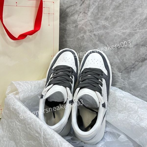 

new men sneakers designer casual shoes classic do-old dirty shoes mid double height bottom trainers leather glitter golden quality2023, Black
