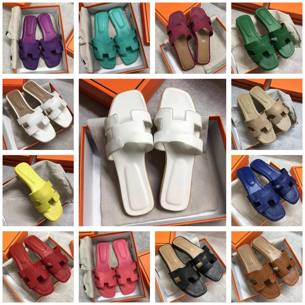 

famous h sandal designer women sandals black white pink green yellow purple red summer indoor luxury slides woman outdoor beach sandales