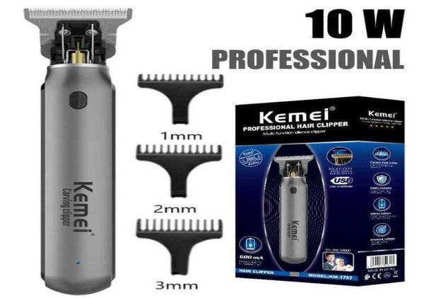 

scissors shears kemei 1757 hair clippers men beard trimmer zero gapped tblade hair cutting machine cordless professional barber e3125467