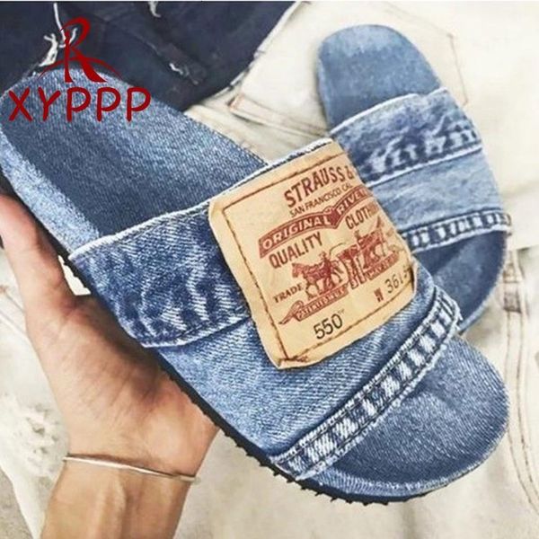 

slippers denim slipper female shoes non-slip comfortable summer flat woman slides outdoor beach casual women 230510, Black
