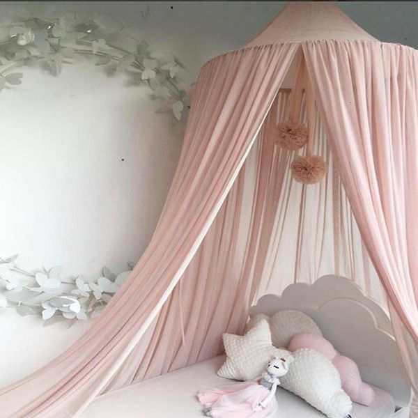 

crib netting chiffon hung dome mosquito net kid baby bed canopy bedcover curtain bedding round room decor kids hanging mosquito net 240cm 23