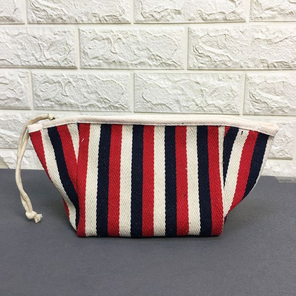 

cosmetic bags cases womens letter printed canvas storage small bag zipper stripes ladies cosmetic clutch bags 230509