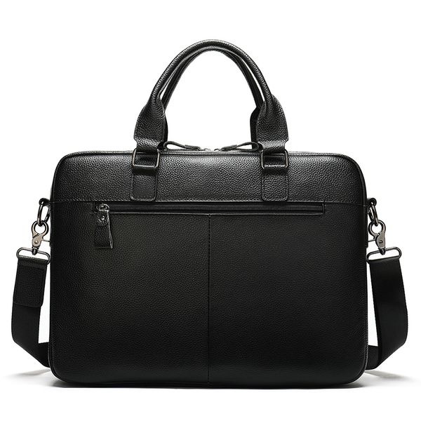 

genuine leather men's bag, vintage business men's briefcase, handbag, cowhide shoulder cross-body official bag