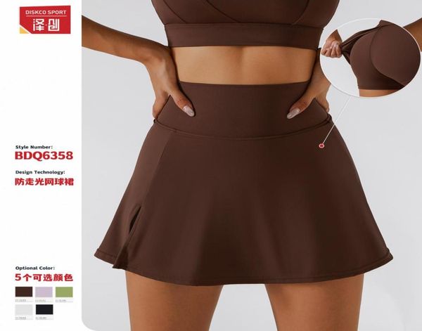 

yoga outfits slim yoga skirts breathable mini culottes running fitness tennis anti slip sports dress2533889, White;red