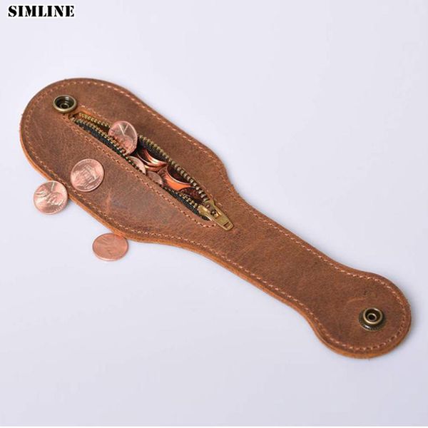 

evening bags genuine leather coin purse men boston racket sap jacksap vintage cowhide self defense multi function edc wallet waist money bag