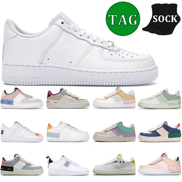 

designer one for sneakers low casual shoes 1 men women one triple white black flax total orange volt mens trainers outdoor platform sneakers