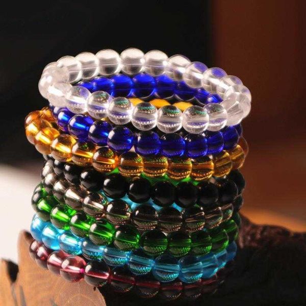 

crystal bracelet fresh simple glass beads yiwu wholesale, Golden;silver