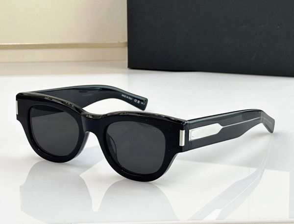 

fashion designer 573 sunglasses for women classic acetate cat eye shape glasses outdoor trendy versatile style uv protection come with case, White;black