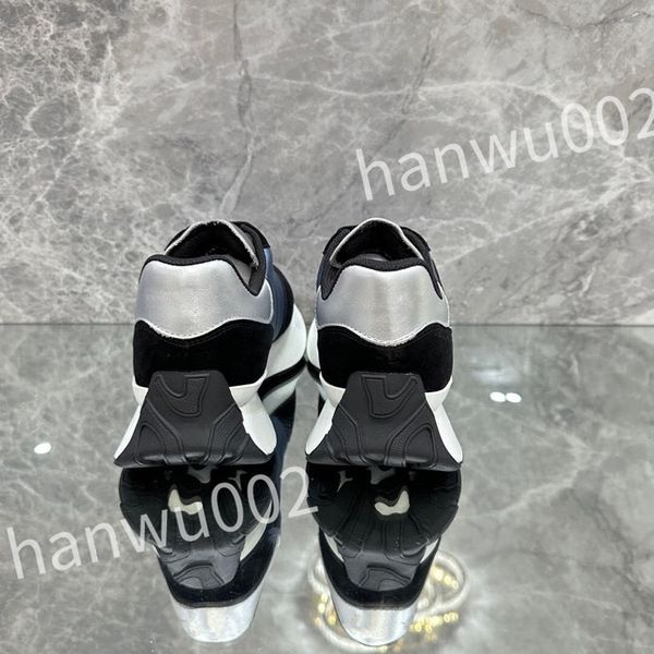 

2023 new luxury men's and women's casual shoes daily life shoes women's leather small white shoes men's training shoes, Black