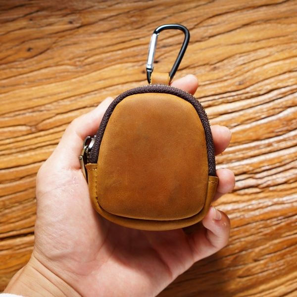 

evening bags genodern coin genuine leather small wallet purse zipper shell bluetooth headphone key case 230509