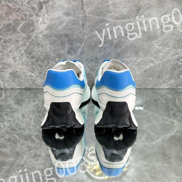 

2023 new luxury designer woman's shoe leather lace up men fashion platform sneakers white black mens womens casual shoes chaussures