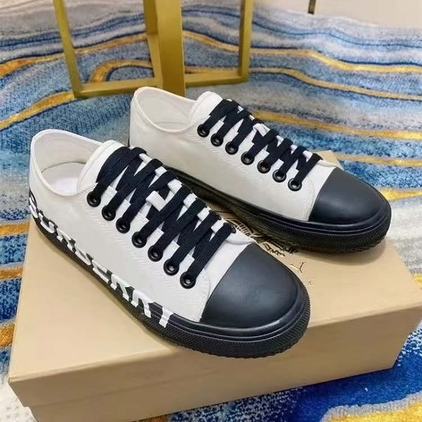 

designer striped vintage sneaker men women plaid logo printed cotton sneakers platform casual shoes season shades flats trainers brand class, Black